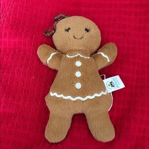 Jellycat Jolly Gingerbread Ruby 7x4.75" Soft & Plush Authentic